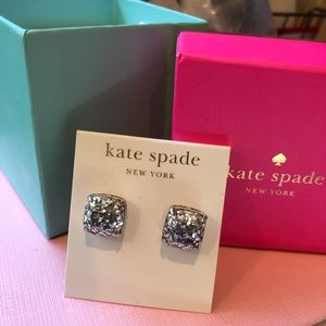 Kate spade Silver sparkle studs